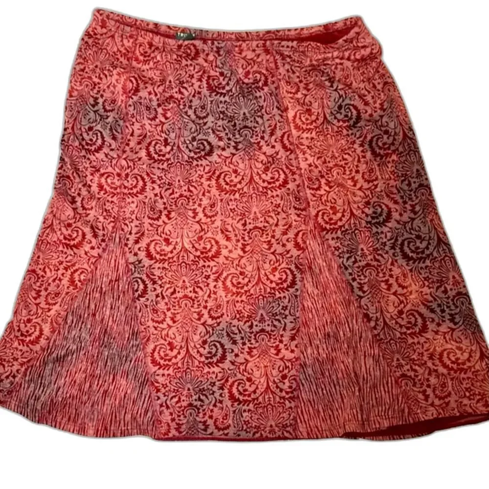 🌟 Vintage 90s Tribal A-Line Bias Skirt - Picture 3 of 5